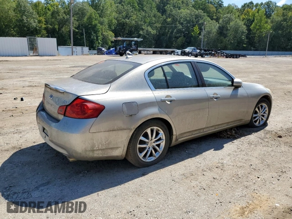 2008 Infiniti G35 with VIN JNKBV61E88M206032, listed as a Copart auction lot 72612354 with Not Provided miles and Clean Title. Bid and sale history available at DreamBid. Image 3.