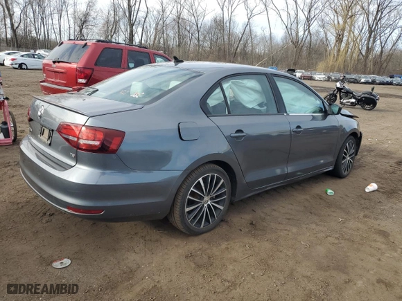 2016 Volkswagen Jetta Sedan 1.8T Sport with VIN 3VWD17AJ7GM221405, listed as a Copart auction lot 51043425 with 0 mi miles and Salvage Title. Bid and sale history available at carsss.com. Image 3.