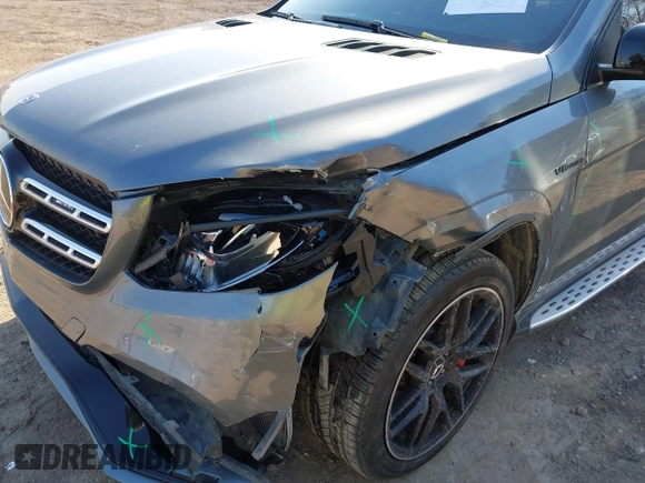 2017 Mercedes-Benz GLS 63 AMG with VIN 4JGDF7FE8HA959000, listed as a IAAI auction lot 41751659 with 120,657 mi miles and . Bid and sale history available at DreamBid. Image 6.