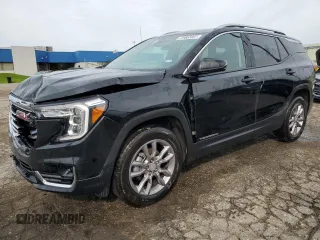 2024 GMC Terrain SLT z VIN 3GKALVEG1RL389945, wystawiony jako Copart lot #58275235 z przebiegiem 22 286 mil mil oraz Czysty tytuł • Clean title. Historia ofert i sprzedaży dostępna na DreamBid. Obrazek 1.