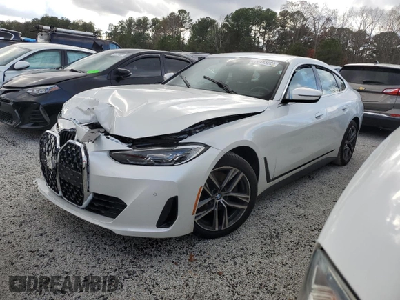 2024 BMW 4 Series 430i with VIN WBA63AV09RFT10249, listed as a Copart auction lot 82313354 with 11,951 mi miles and Clean Title. Bid and sale history available at carsss.com. Image 1.