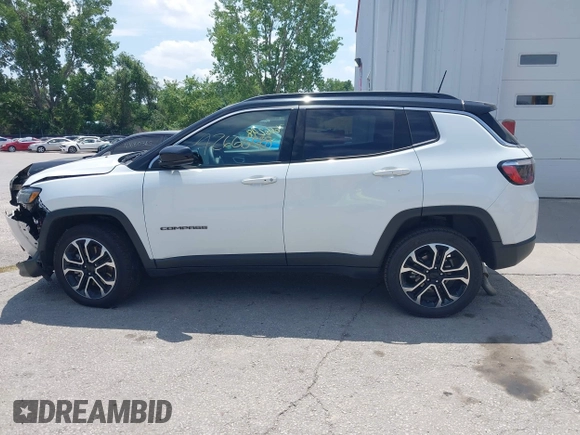 2024 Jeep Compass Limited with VIN 3C4NJDCN1RT595118, listed as a IAAI auction lot 42666248 with 42,342 mi miles and . Bid and sale history available at DreamBid. Image 14.