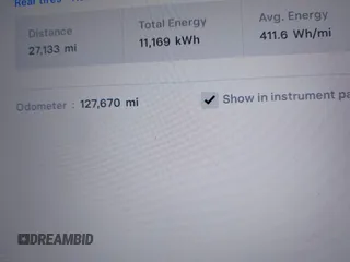 2016 Tesla Model X P90D with VIN 5YJXCAE45GF000773, listed as a IAAI auction lot 42052642 with 127,670 mi miles. Bid and sale history available at carsss.com. Image 16.