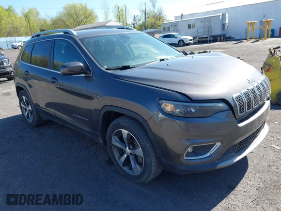 2019 Jeep Cherokee Limited with VIN 1C4PJMDX0KD319579, listed as a IAAI auction lot 42116163 with 94,013 mi miles. Bid and sale history available at carsss.com. Image 1.