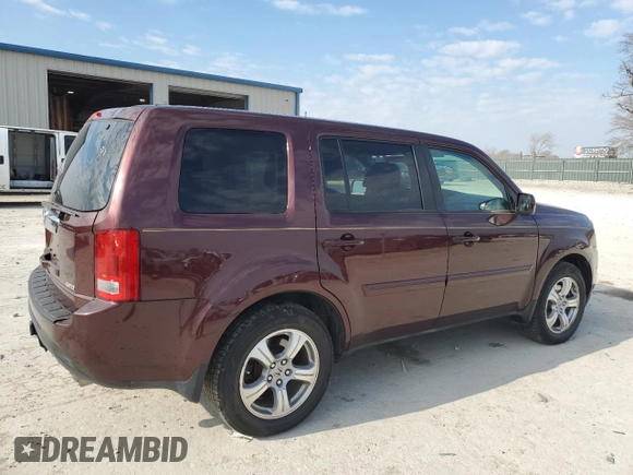 2013 Honda Pilot EX-L with VIN 5FNYF4H5XDB024483, listed as a Copart auction lot 48504835 with 214,652 mi miles and Salvage Title. Bid and sale history available at carsss.com. Image 3.