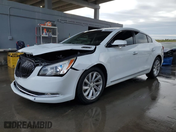 2015 Buick LaCrosse Leather with VIN 1G4GB5G36FF143638, listed as a Copart auction lot 89053335 with 136,728 mi miles and Salvage Title. Bid and sale history available at carsss.com. Image 1.