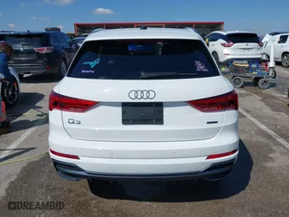 2020 Audi Q3 S line Premium with VIN WA1DECF34L1078019, listed as a IAAI auction lot 41928005 with 62,303 mi miles. Bid and sale history available at carsss.com. Image 16.