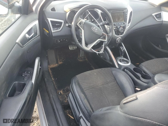 2013 Hyundai Veloster w/Black Int with VIN KMHTC6AD8DU151185, listed as a Copart auction lot 85415014 with 133,203 mi miles and Salvage Title. Bid and sale history available at carsss.com. Image 8.