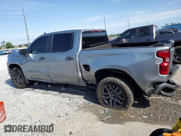 2024 Chevrolet Silverado 1500 Custom with VIN 1GCPABEK9RZ104464, listed as a Copart auction lot 51082665 with 23,287 mi miles and Non Repairable. Bid and sale history available at DreamBid. Image 2.