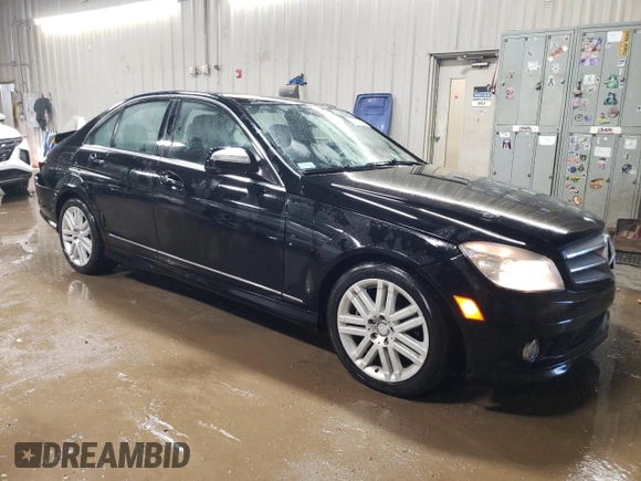 2008 Mercedes-Benz C 300 Sport with VIN WDDGF54X68F090643, listed as a Copart auction lot 88747285 with 116,574 mi miles and Salvage title. Bid and sale history available at DreamBid. Image 4.
