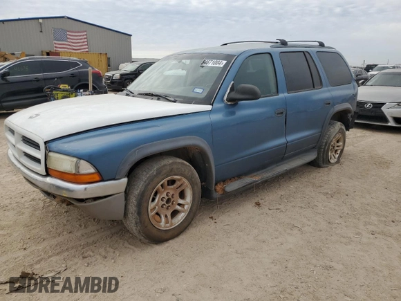2003 Dodge Durango Sport with VIN 1D4HR38N53F619322, listed as a Copart auction lot 84671004 with 167,511 mi miles and Salvage title. Bid and sale history available at DreamBid. Image 1.