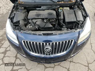 2011 Buick Regal CXL RL3 with VIN 2G4GR5EC7B9178996, listed as a Copart auction lot 80221204 with 126,810 mi miles and Salvage Title. Bid and sale history available at carsss.com. Image 11.