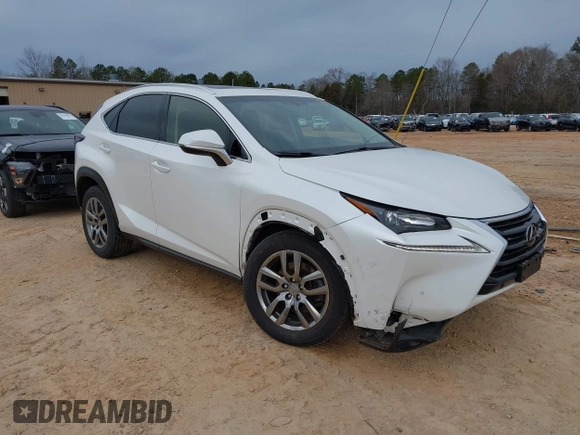 2016 Lexus NX 200t with VIN JTJBARBZ1G2073198, listed as a IAAI auction lot 41706024 with 106,459 mi miles and . Bid and sale history available at DreamBid. Image 1.