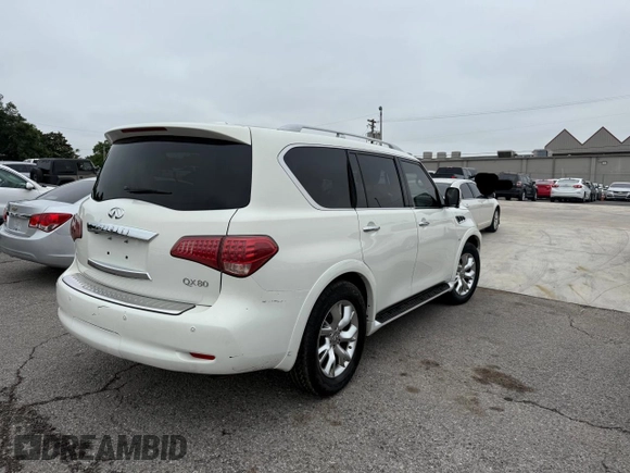 2014 Infiniti QX80 z VIN JN8AZ2NF3E9554806, wystawiony jako Copart lot #59925155 z przebiegiem 185 769 mil mil oraz Czysty tytuł • Clean title. Historia ofert i sprzedaży dostępna na DreamBid. Obrazek 4.