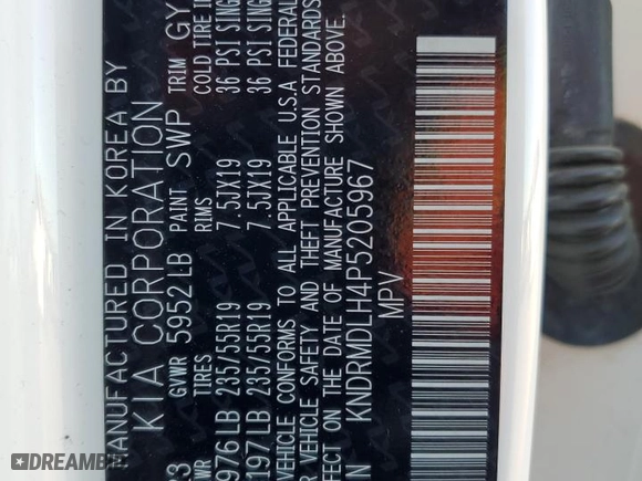 2023 Kia Sorento Plug-In Hybrid SX Prestige with VIN KNDRMDLH4P5205967, listed as a Copart auction lot 83357924 with 28,992 mi miles and Salvage Title. Bid and sale history available at carsss.com. Image 14.