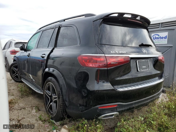 2024 Mercedes-Benz GLS with VIN 4JGFF5KE5RB055961, listed as a Copart auction lot 74293964 with 0 mi miles and Non Repairable. Bid and sale history available at carsss.com. Image 2.