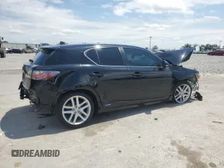 2016 Lexus CT 200h with VIN JTHKD5BH4G2264445, listed as a Copart auction lot 52105855 with 125,995 mi miles and Salvage Title. Bid and sale history available at carsss.com. Image 3.
