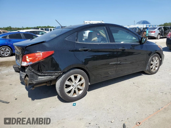 2013 Hyundai Accent GLS with VIN KMHCU4AE4DU316336, listed as a Copart auction lot 53473585 with 139,140 mi miles and Salvage Title. Bid and sale history available at carsss.com. Image 3.