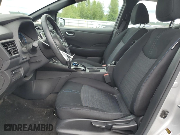 2019 Nissan LEAF SV with VIN 1N4AZ1CP0KC321892, listed as a Copart auction lot 64517345 with 36,840 mi miles and Salvage title. Bid and sale history available at DreamBid. Image 7.