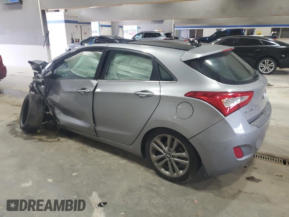 2016 Hyundai Elantra GT with VIN KMHD35LH8GU258367, listed as a Copart auction lot 52259725 with 0 mi miles and Salvage Title. Bid and sale history available at carsss.com. Image 2.