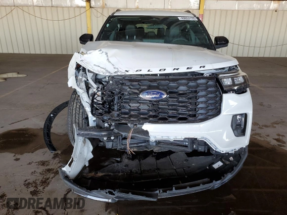 2025 Ford Explorer ST-Line with VIN 1FMUK7KH3SGA50405, listed as a Copart auction lot 49853135 with 6,287 mi miles and Salvage title. Bid and sale history available at DreamBid. Image 5.