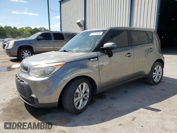 2015 Kia Soul + with VIN KNDJP3A54F7134912, listed as a Copart auction lot 55177825 with 79,824 mi miles and Salvage Title. Bid and sale history available at DreamBid. Image 1.
