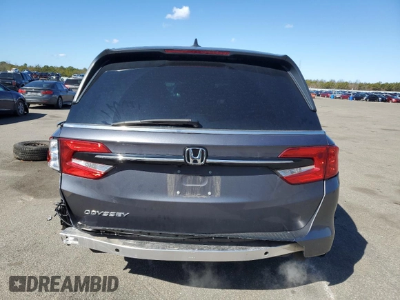 2024 Honda Odyssey EX-L with VIN 5FNRL6H68RB037841, listed as a Copart auction lot 50380715 with 11,880 mi miles and Salvage Title. Bid and sale history available at DreamBid. Image 6.