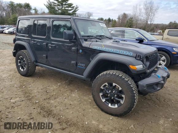 2024 Jeep Wrangler Rubicon X z VIN 1C4RJXR65RW143217, wystawiony jako Copart lot #49298355 z przebiegiem 21 819 mil mil oraz Szkoda całkowita • Salvage title. Historia ofert i sprzedaży dostępna na DreamBid. Obrazek 4.