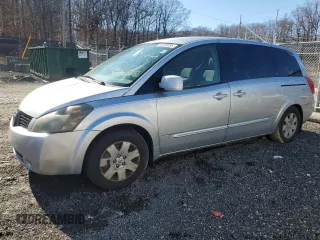 2004 Nissan Quest SL with VIN 5N1BV28U54N342612, listed as a Copart auction lot 44325335 with 0 mi miles and Salvage Title. Bid and sale history available at carsss.com. Image 1.