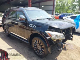 2015 Infiniti QX80 with VIN JN8AZ2NE5F9082021, listed as a IAAI auction lot 42257172 with 205,114 mi miles and . Bid and sale history available at DreamBid. Image 1.