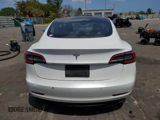 2021 Tesla Model 3 Standard Range Plus with VIN 5YJ3E1EA2MF854713, listed as a Copart auction lot 53783535 with 84,585 mi miles and Non Repairable. Bid and sale history available at DreamBid. Image 6.