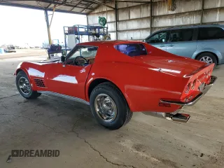 1972 Chevrolet Corvette with VIN 1Z37K2S501737, listed as a Copart auction lot 43789865 with 22,938 mi miles and Salvage title. Bid and sale history available at DreamBid. Image 2.