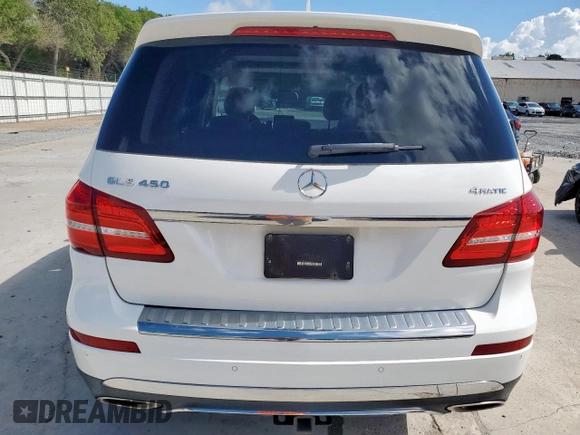 2017 Mercedes-Benz GLS 450 with VIN 4JGDF6EE3HA968182, listed as a Copart auction lot 62398725 with 60,369 mi miles and Salvage title. Bid and sale history available at DreamBid. Image 6.