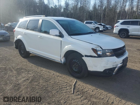 2017 Dodge Journey Crossroad Plus with VIN 3C4PDDGG3HT623222, listed as a Copart auction lot 55228475 with 120,447 mi miles and Salvage title. Bid and sale history available at DreamBid. Image 4.
