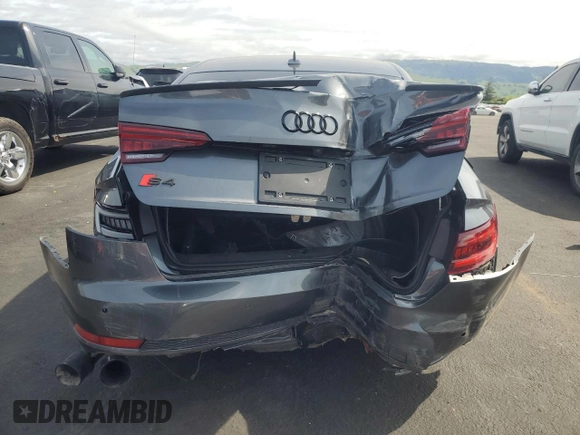 2018 Audi S4 Prestige z VIN WAUC4AF44JA123438, wystawiony jako Copart lot #51455125 z przebiegiem Nie podano mil oraz Szkody całkowita. Historia ofert i sprzedaży dostępna na DreamBid. Obrazek 6.