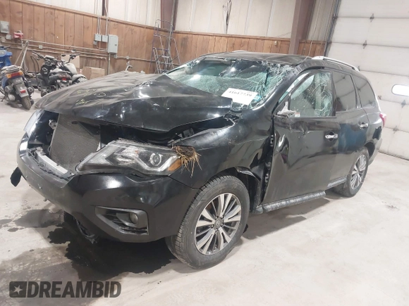 2020 Nissan Pathfinder SV with VIN 5N1DR2BN2LC605678, listed as a IAAI auction lot 41617739 with 83,482 mi miles. Bid and sale history available at carsss.com. Image 2.