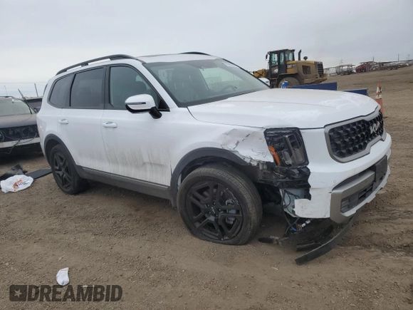 2023 Kia Telluride SX X-Line with VIN 5XYP5DGC1PG329916, listed as a Copart auction lot 83981644 with 21,681 mi miles and Salvage title. Bid and sale history available at DreamBid. Image 4.