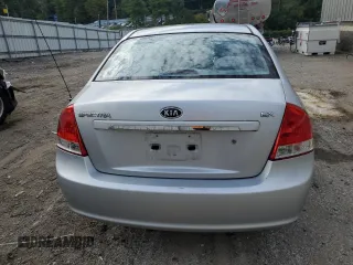 2007 Kia Spectra EX with VIN KNAFE121875410837, listed as a Copart auction lot 71992594 with 126,207 mi miles and Salvage Title. Bid and sale history available at carsss.com. Image 6.