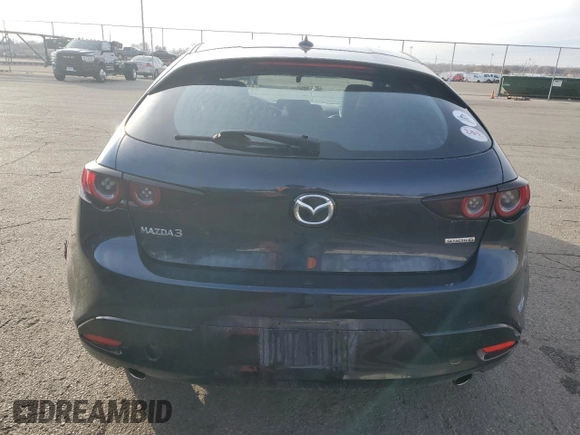 2019 Mazda 3 with VIN JM1BPALM3K1108909, listed as a Copart auction lot 44447385 with 109,442 mi miles and Salvage title. Bid and sale history available at DreamBid. Image 6.