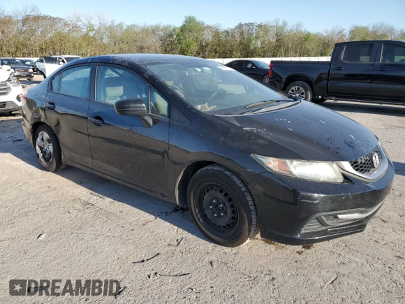 2015 Honda Civic Sedan LX with VIN 2HGFB2F54FH566574, listed as a Copart auction lot 52797175 with 116,822 mi miles and Salvage Title. Bid and sale history available at carsss.com. Image 4.
