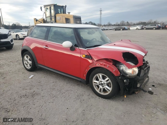 2013 MINI Cooper Hardtop with VIN WMWSU3C53DT548789, listed as a Copart auction lot 86275734 with 104,795 mi miles and Salvage Title. Bid and sale history available at carsss.com. Image 4.