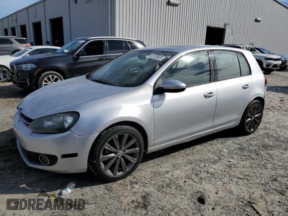 2014 Volkswagen Golf TDI w/Sunroof & Nav with VIN WVWDM7AJ6EW002233, listed as a Copart auction lot 43120925 with 120,140 mi miles and Clean title. Bid and sale history available at DreamBid. Image 1.