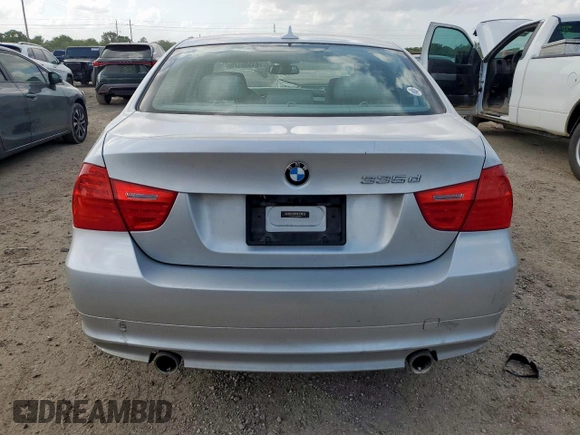 2011 BMW 3 Series 335d with VIN WBAPN7C53BA950461, listed as a Copart auction lot 61585175 with 80,497 mi miles and Salvage title. Bid and sale history available at DreamBid. Image 6.