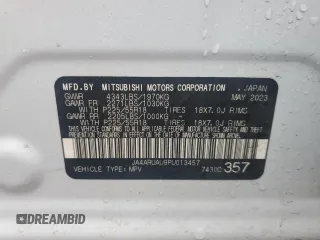 2023 Mitsubishi Outlander Sport ES with VIN JA4ARUAU9PU013457, listed as a Copart auction lot 43518435 with 22,380 mi miles and Salvage Title. Bid and sale history available at carsss.com. Image 13.
