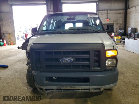2011 Ford Econoline Cargo Commercial with VIN 1FTNE1EW6BDB02070, listed as a Copart auction lot 58601985 with 58,381 mi miles and Salvage title. Bid and sale history available at DreamBid. Image 5.