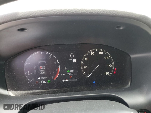 2024 Honda HR-V EX-L z VIN 3CZRZ2H79RM711744, wystawiony jako Copart lot #55911985 z przebiegiem 8 261 mil mil oraz Szkoda całkowita • Salvage title. Historia ofert i sprzedaży dostępna na DreamBid. Obrazek 9.