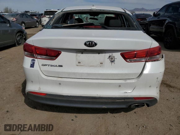 2018 Kia Optima LX with VIN 5XXGT4L37JG209643, listed as a Copart auction lot 47816725 with 85,181 mi miles and Salvage Title. Bid and sale history available at carsss.com. Image 6.
