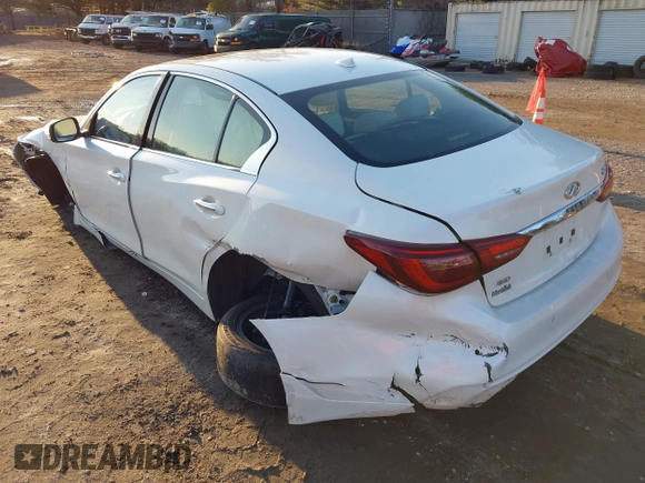 2021 Infiniti Q50 Luxe z VIN JN1EV7BR1MM755462, wystawiony jako IAAI lot #41559105 z przebiegiem 56 016 mil mil oraz . Historia ofert i sprzedaży dostępna na DreamBid. Obrazek 3.