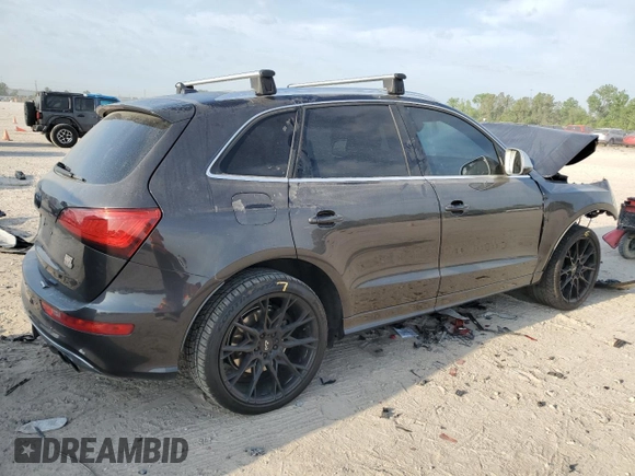 2014 Audi SQ5 Premium Plus with VIN WA1CGAFPXEA083029, listed as a Copart auction lot 53334305 with 132,854 mi miles and Salvage Title. Bid and sale history available at carsss.com. Image 3.