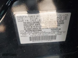 2018 Nissan Kicks SV with VIN 3N1CP5CU6JL518464, listed as a IAAI auction lot 41801091 with 72,365 mi miles. Bid and sale history available at carsss.com. Image 9.